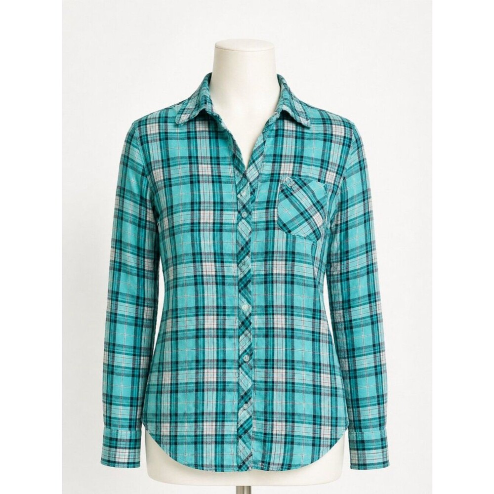 Talbot Long Sleeve Button Front Shirt Size Large EUC